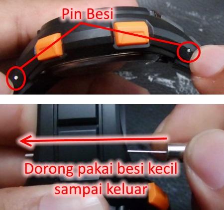 cara ganti tali kalep strap gelang karet arloji jam digital