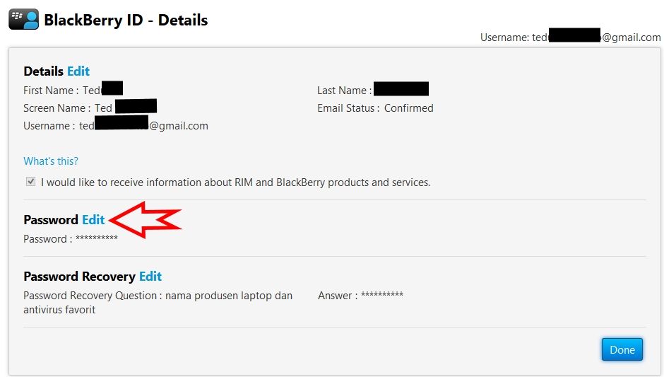 Cara Mengganti Pasword BBM di Android, PC (Komputer), Windows Phone, iPhone, PlayBook Tablet, BlackBerry OS 6, 7.1 dan OS 10