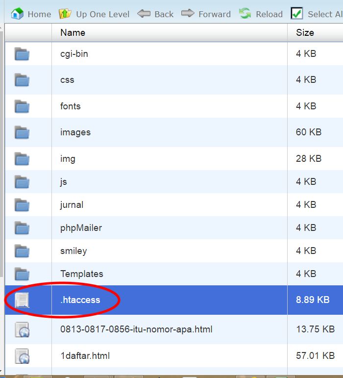 cara redirect website htaccess