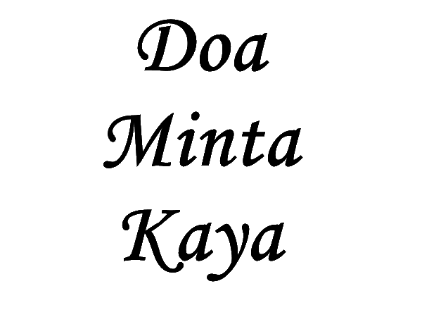 doa minta kaya