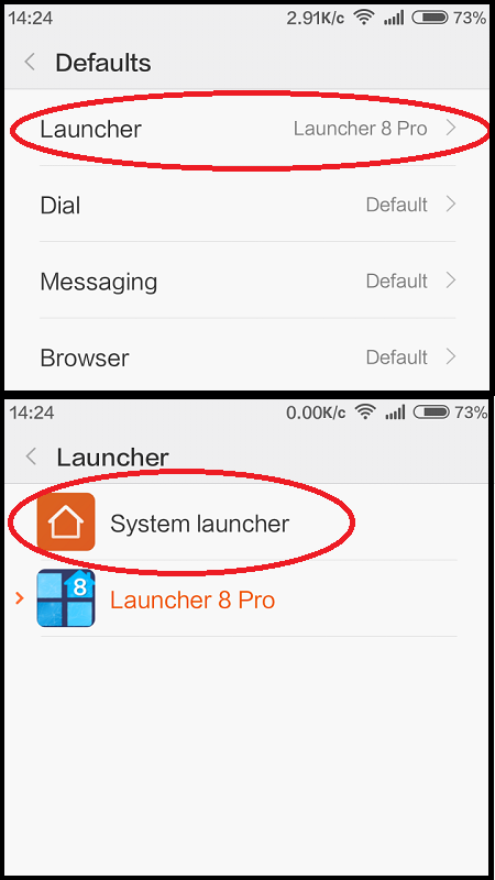 setting launcher bawaan miui redmi