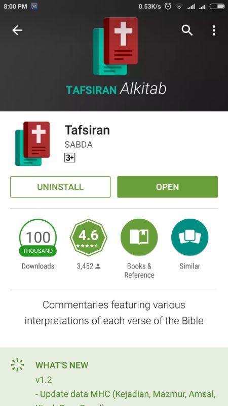 teknologi ditolak atau diterima - aplikasi tafsiran Alkitab